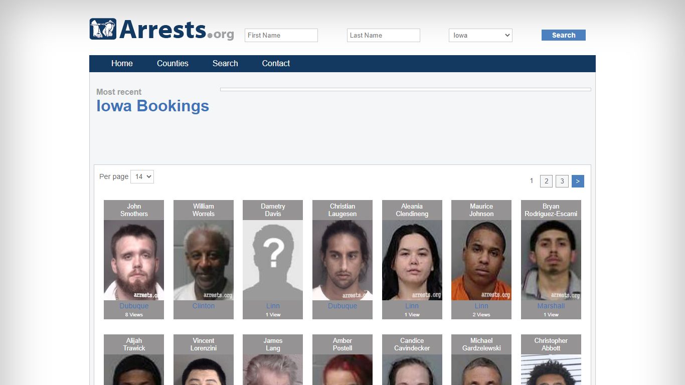 Iowa Arrests and Inmate Search