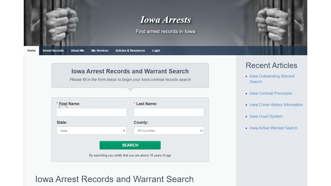 Iowa Arrests