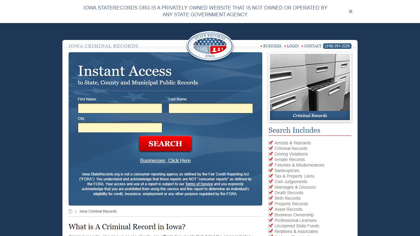 Iowa Criminal Records | StateRecords.org